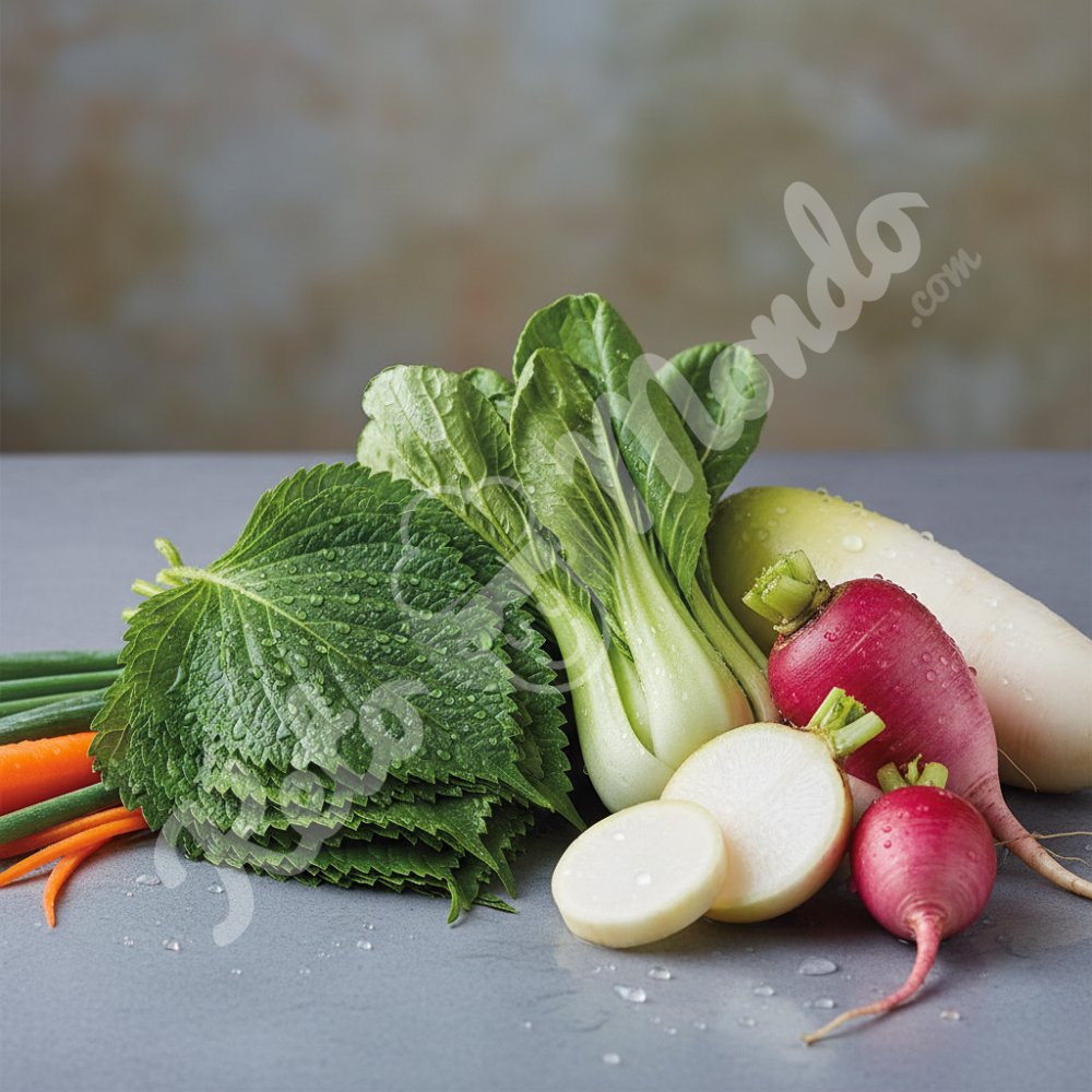 The non-starchy vegetable in the center of the plate