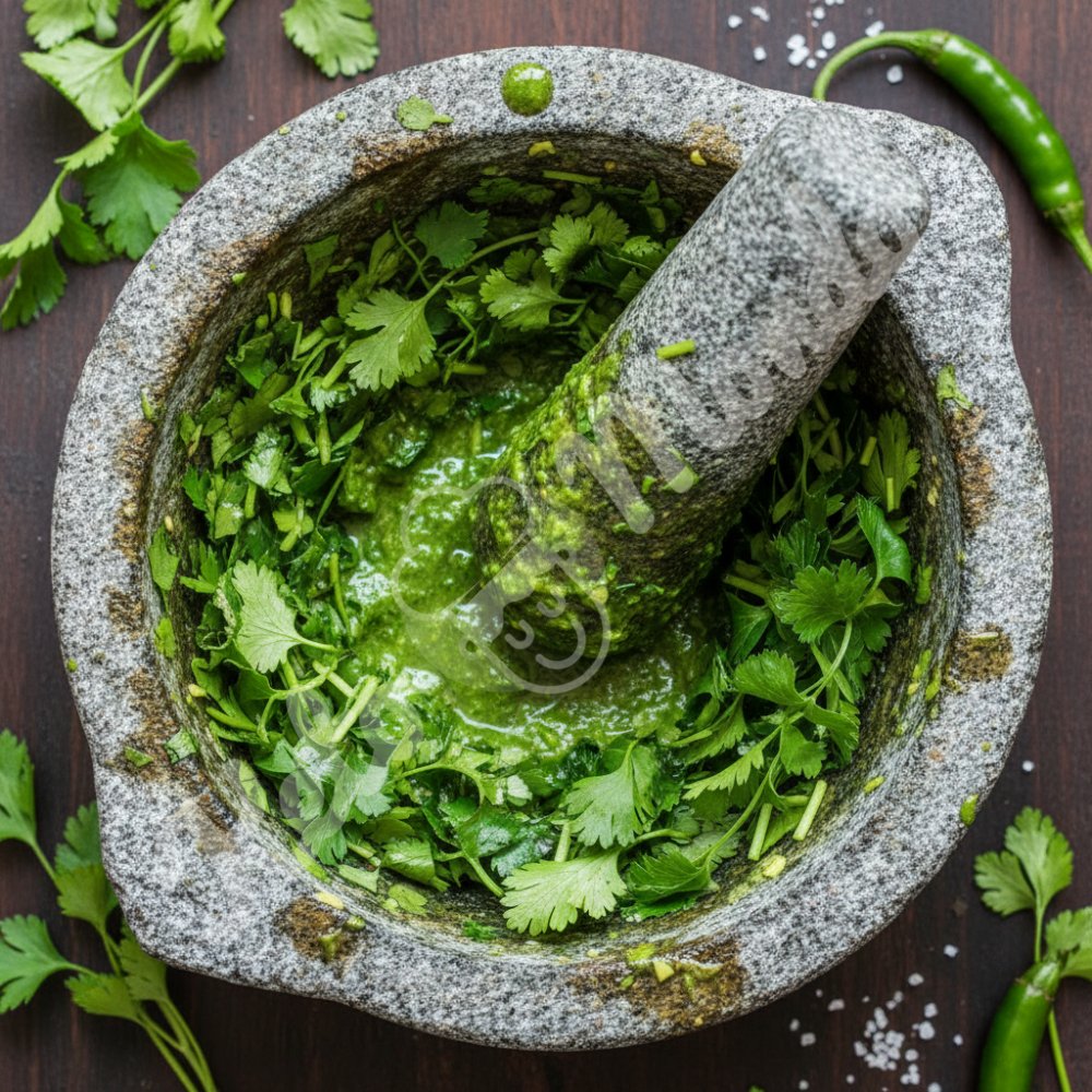 Herbs and sugar-free green sauces