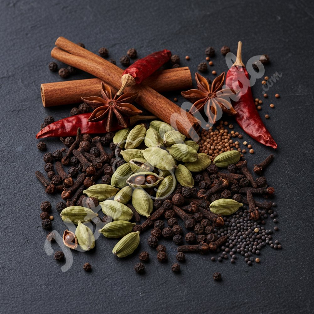 Spices as a structure without carbohydrates