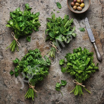 Herbs as a low-carb structure