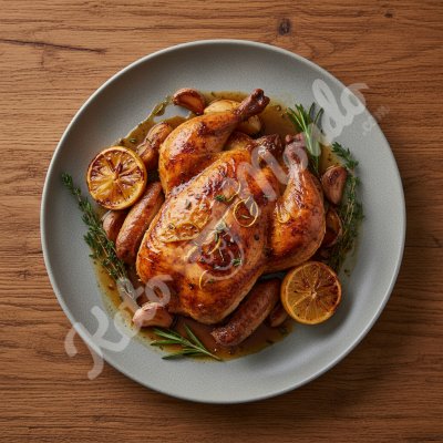 Lemon Garlic Roast Chicken