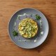 Zucchini gratin with goat cheese and herbs