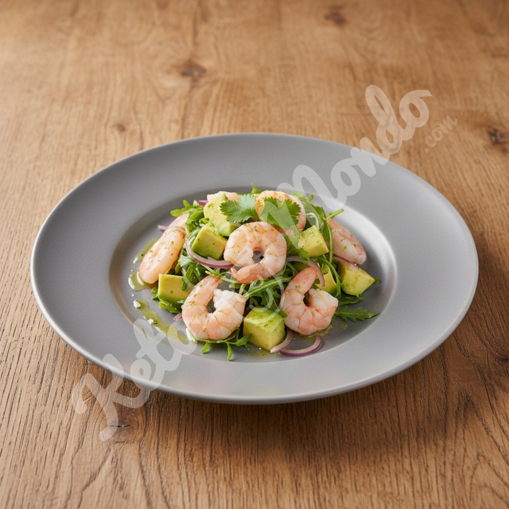 Lime Avocado and Shrimp Salad
