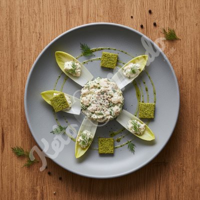 Smoked mackerel rillettes with dill