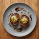 Pan-fried steak, garlic butter and capers