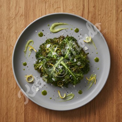 Crispy kale with parmesan and lemon