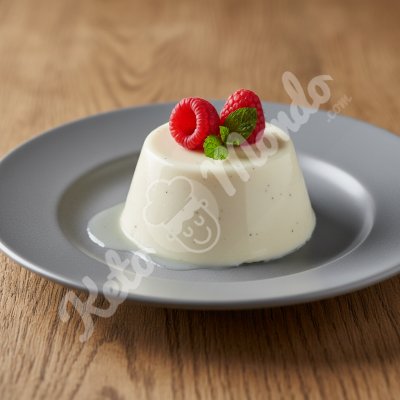 Panna cotta with coconut milk and vanilla