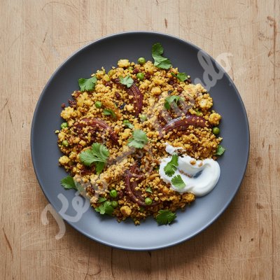 Cauliflower 'Biryani' with spices and coriander