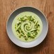 Cold cucumber-avocado soup with mint