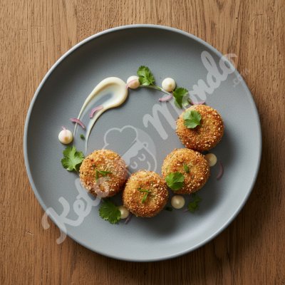 Crab croquettes with coriander