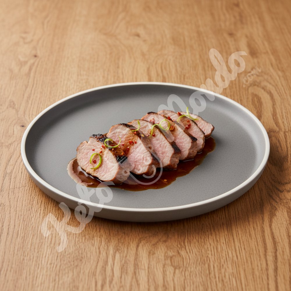 Pork marinated with ginger and lime