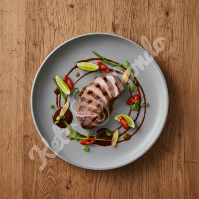 Pork marinated with ginger and lime