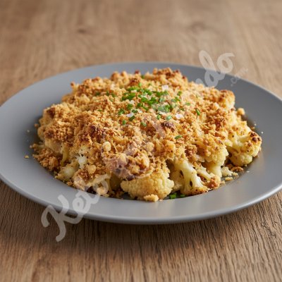Savory cauliflower & cheddar crumble