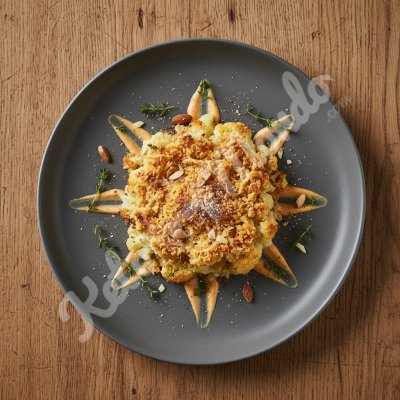 Savory cauliflower & cheddar crumble