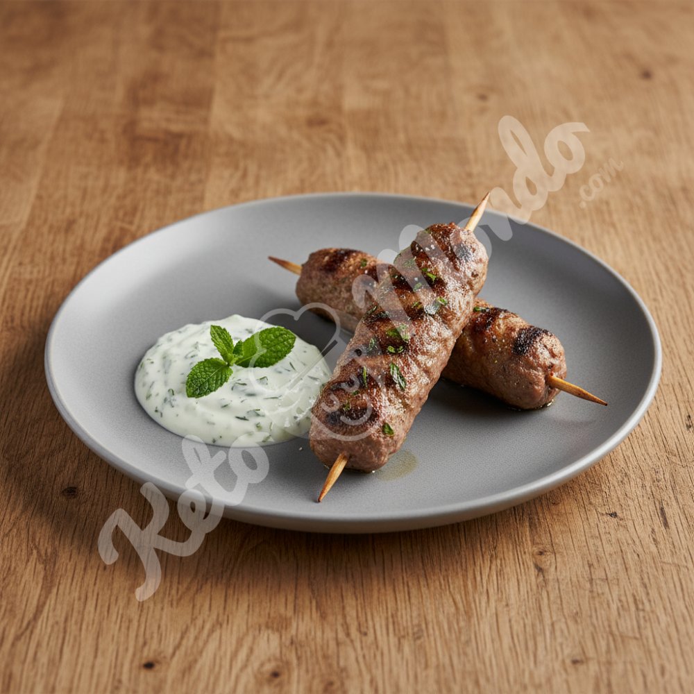 Grilled Lamb Kebabs, Mint Yogurt Sauce