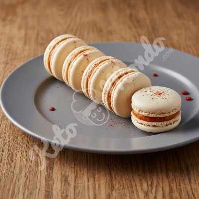 Savory macaroons with spicy cheese