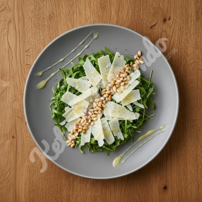 Arugula, parmesan and pine nut salad