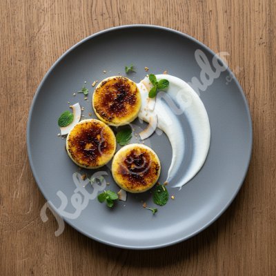 Coconut milk crème brûlée