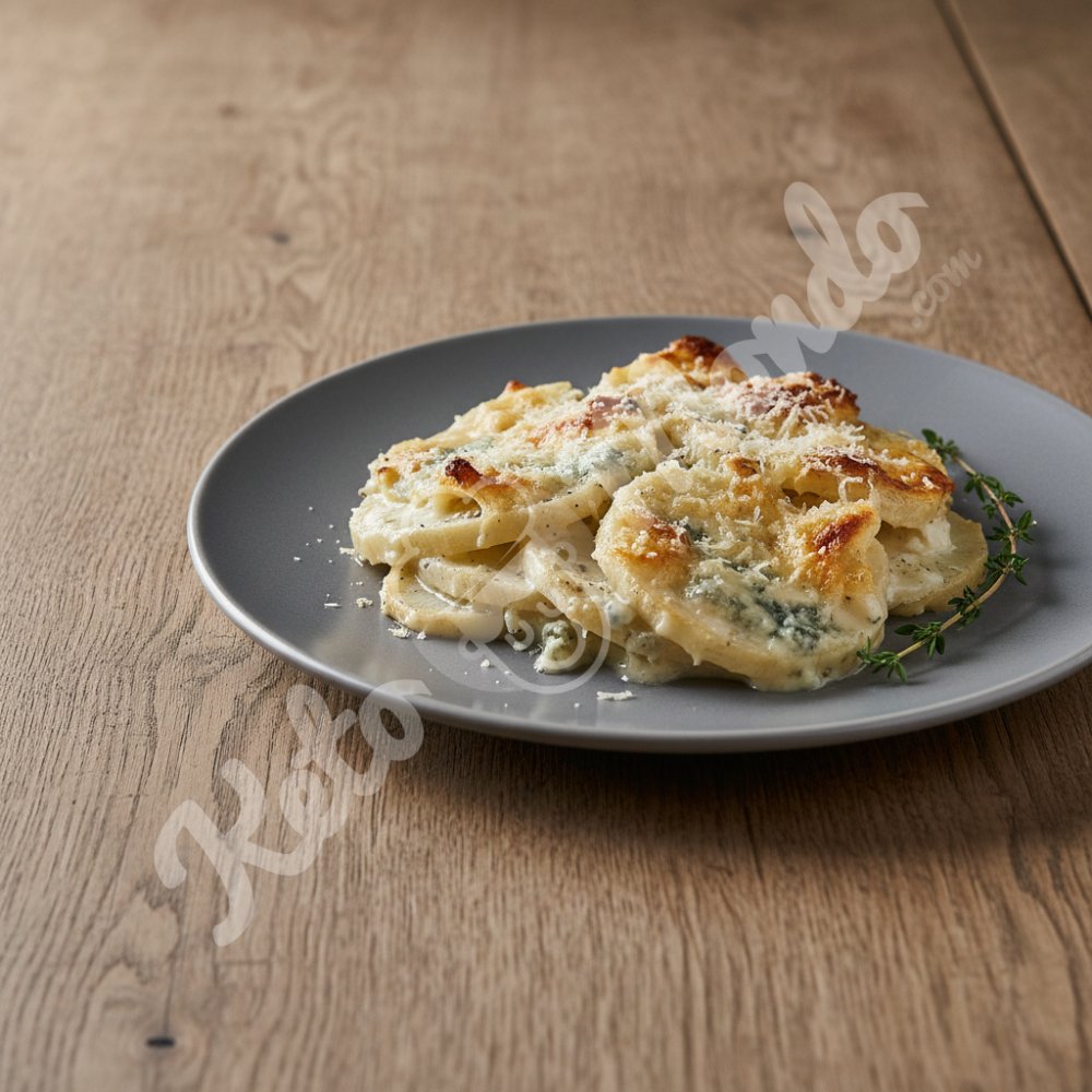 Celeriac Gratin with Gorgonzola