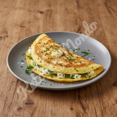 Omelette aux fines herbes et feta