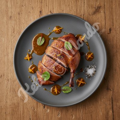 Roasted Duckling with Reduced Orange Sauce