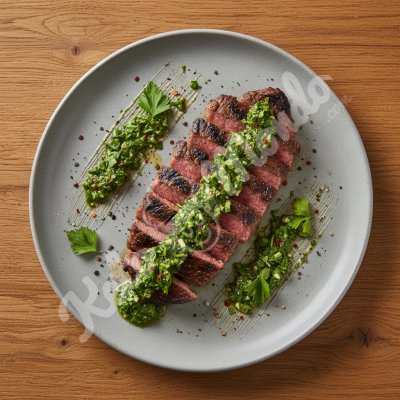 Grilled Steak with Chimichurri