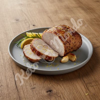 Roast Pork with Mustard and Lemon