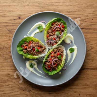 Spiced Beef Lettuce Wraps