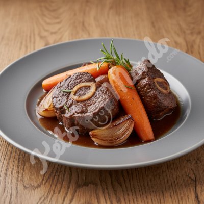 Joue de boeuf braisée au romarin