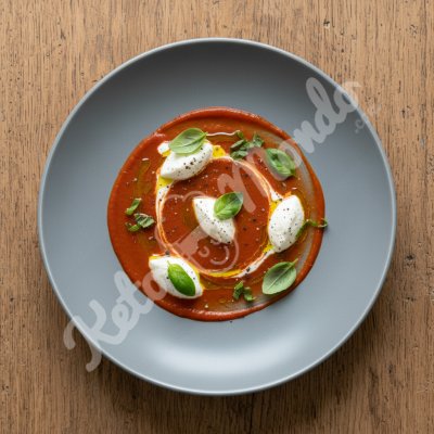 Creamy tomato-ricotta soup