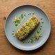 Salmon fillet in herb and lemon crust