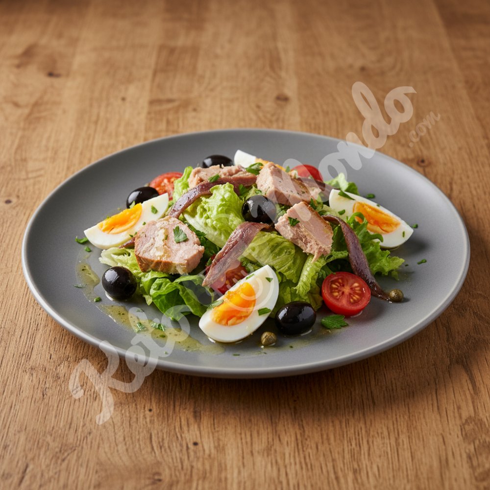 Keto Niçoise salad (low carb version)
