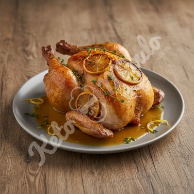 Roast chicken with lemon and thyme