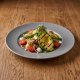 Warm grilled avocado salad with smoked vinaigrette