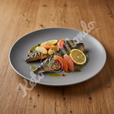 Maquereau grille agrumes huile d'olive