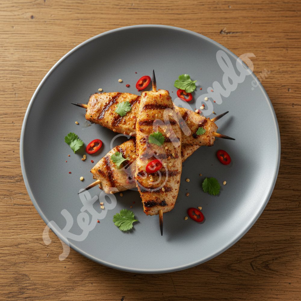 Spicy tilapia skewers