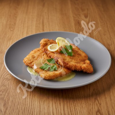 Light lemon veal schnitzel