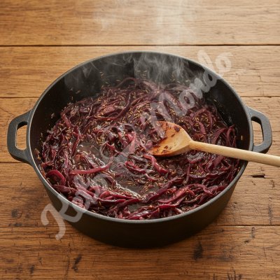 Chou braise vinaigre carvi