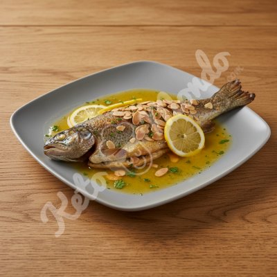 Almond trout with lemon butter
