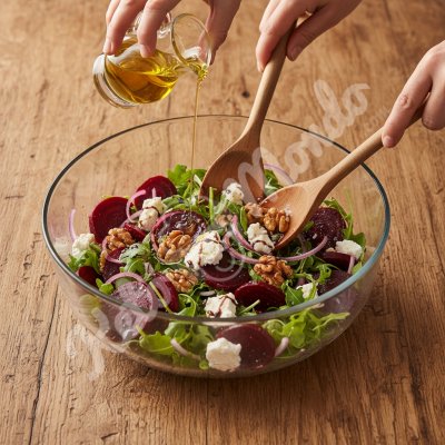 Salade betteraves chevre noix