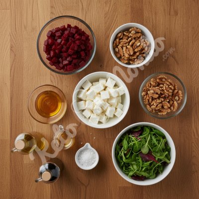 Beetroot and goat’s cheese salad