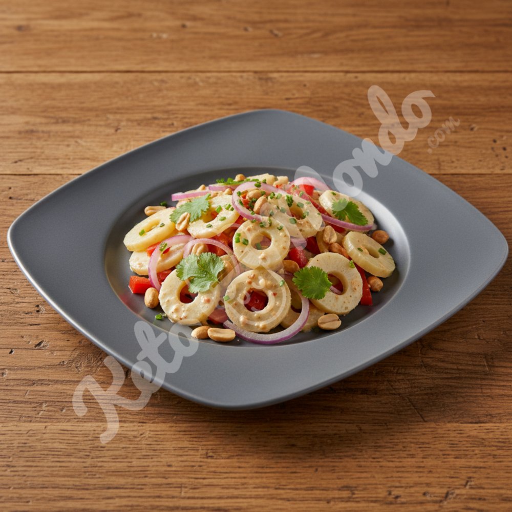 Peanut heart of palm salad