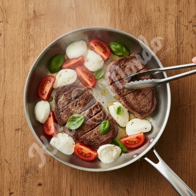 Tomato mozzarella steak
