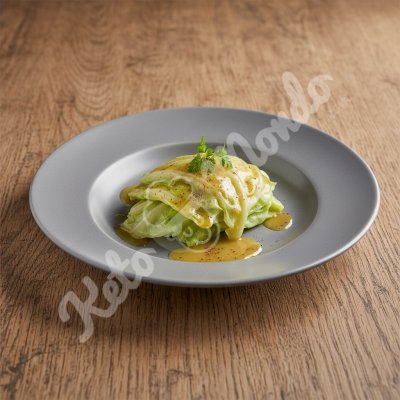 Steamed cabbage with nutmeg butter
