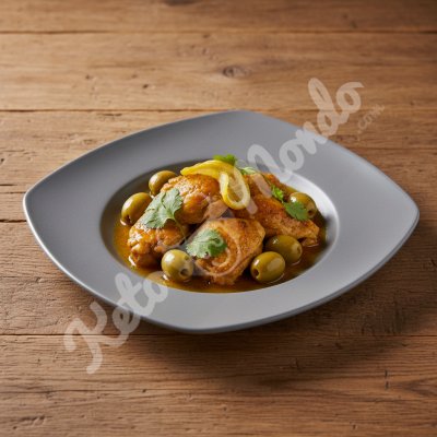 Tajine poulet citron olives