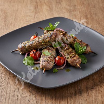 Moroccan herb lamb skewers