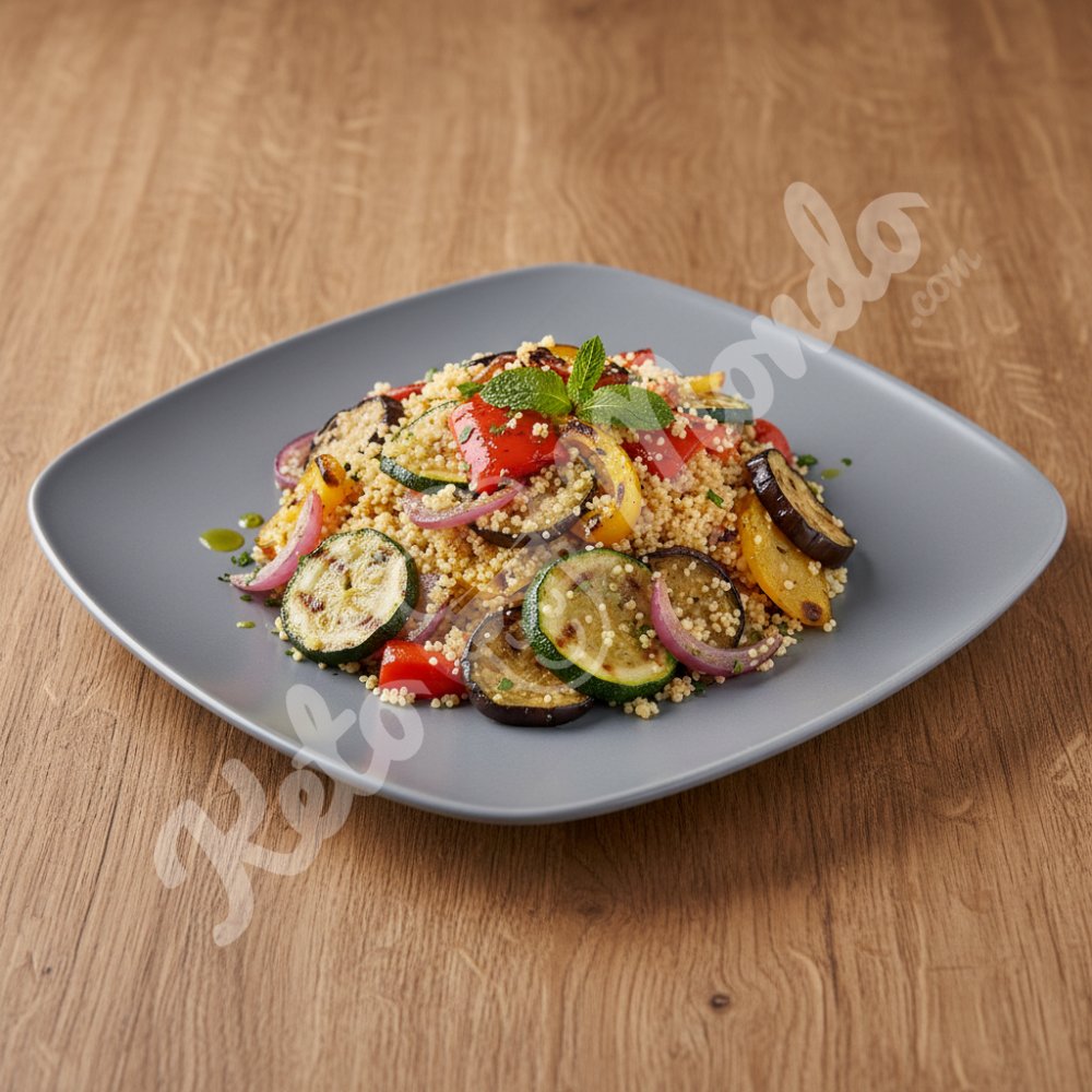 Grilled vegetable couscous salad