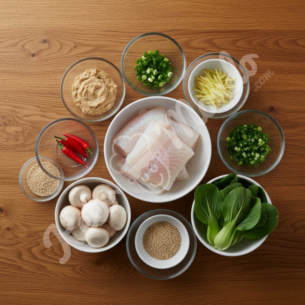 Miso ginger white fish