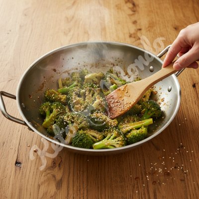Broccoli sesame light soy sauce
