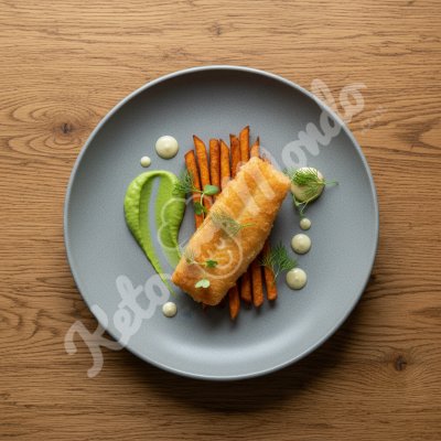 Light sole fish and chips